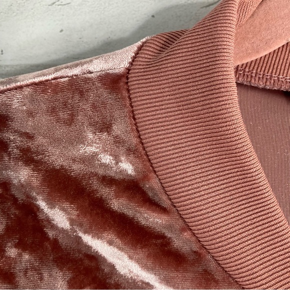 Missguided Women's Crushed Velvet Bomber Jacket Size 14 - Picture 7 of 14